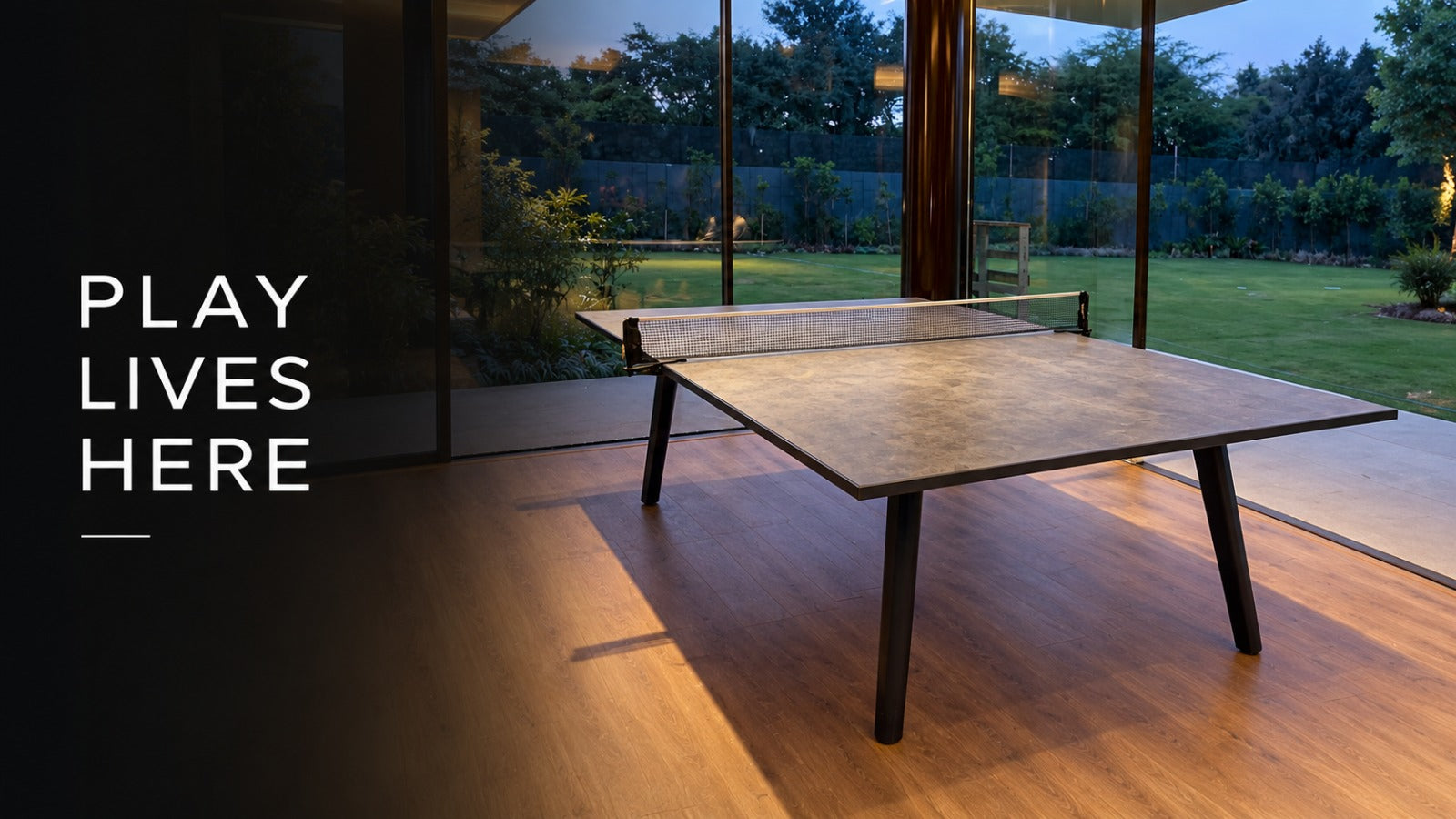 How to Create a Sports Lounge with a Professional Ping Pong Table.