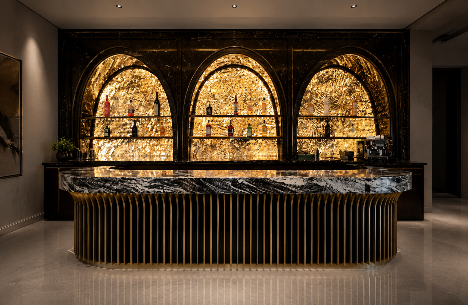 Modern bar with luxury Interior 