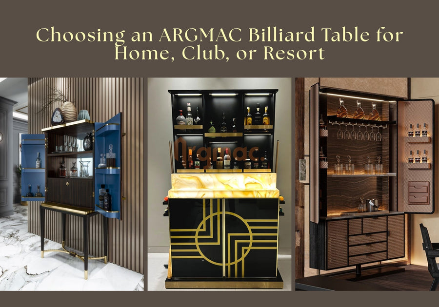 Choosing an ARGMAC Billiard Table for Home, Club, or Resort
