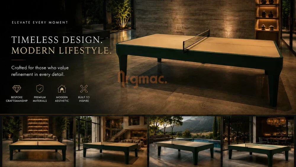 Premium lifestyle banner featuring a modern luxury carrom board collection with sleek silhouettes, ambient lighting, and upscale entertainment room aesthetics.