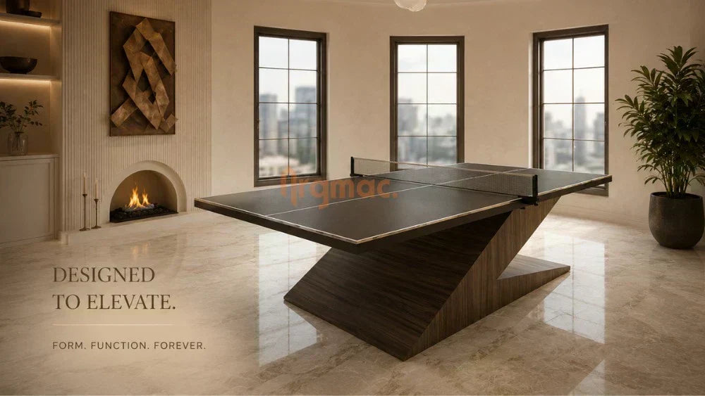 Minimalist luxury table tennis table designed to elevate sophisticated contemporary spaces