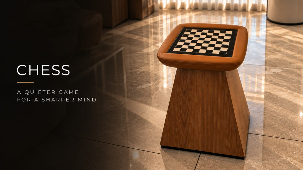 Luxury Wooden Chess Board for Sophisticated Home Interiors