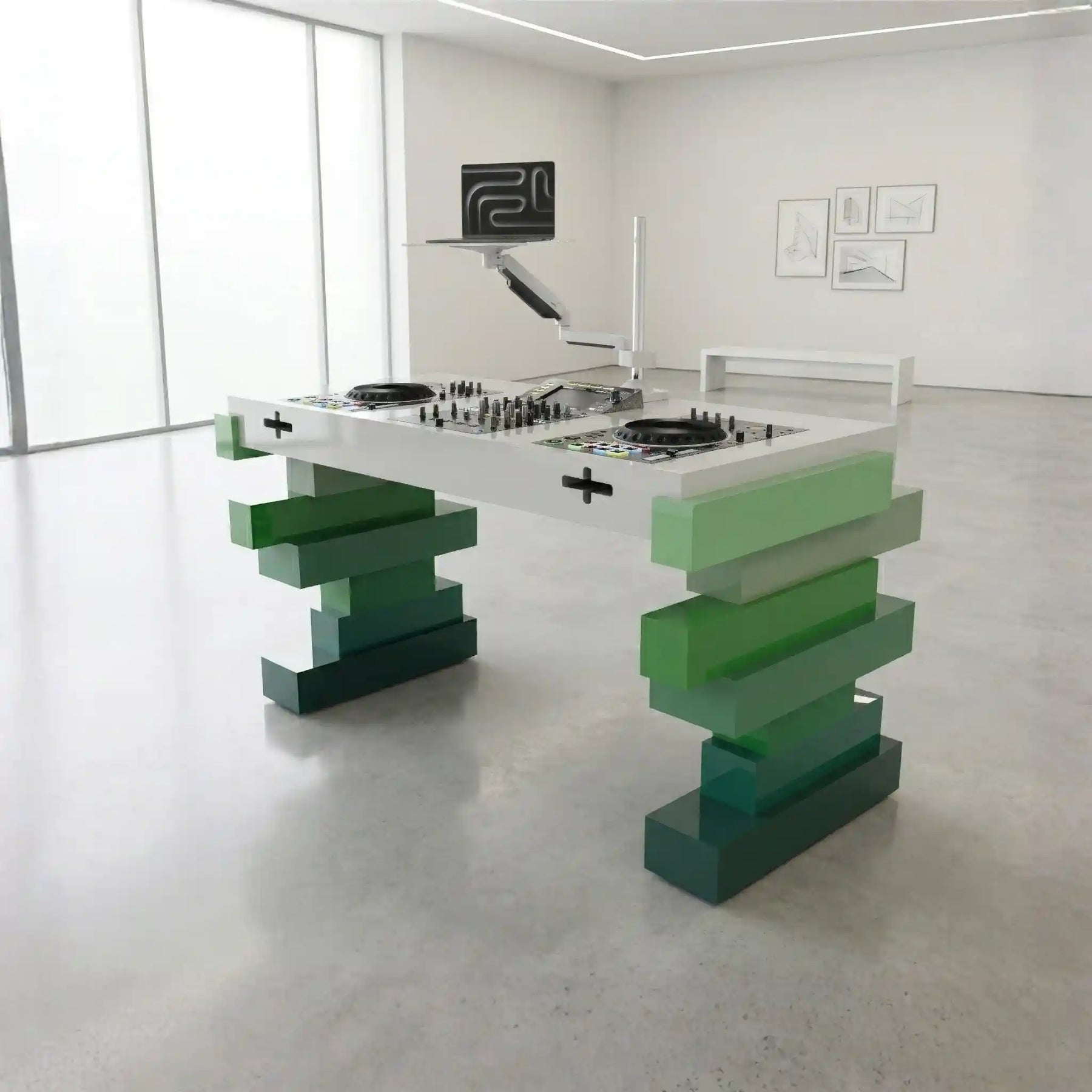 Aerixa DJ Table in a room setting
