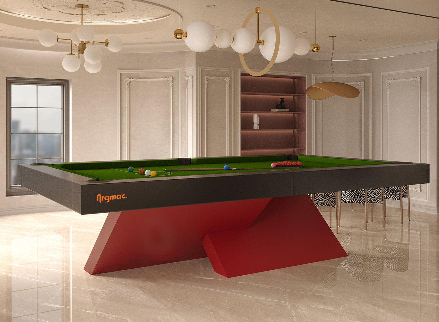 Flamboyant Snooker Table (6 ft*12 ft)