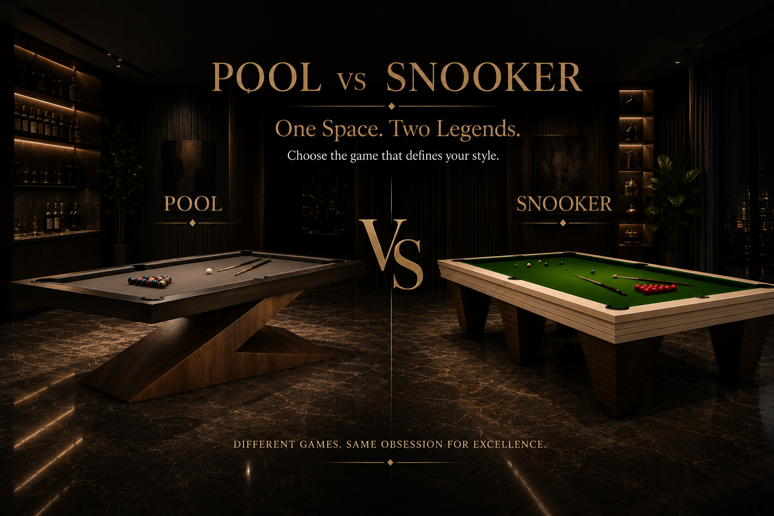 Pool Table vs Snooker Table: What’s the Difference?