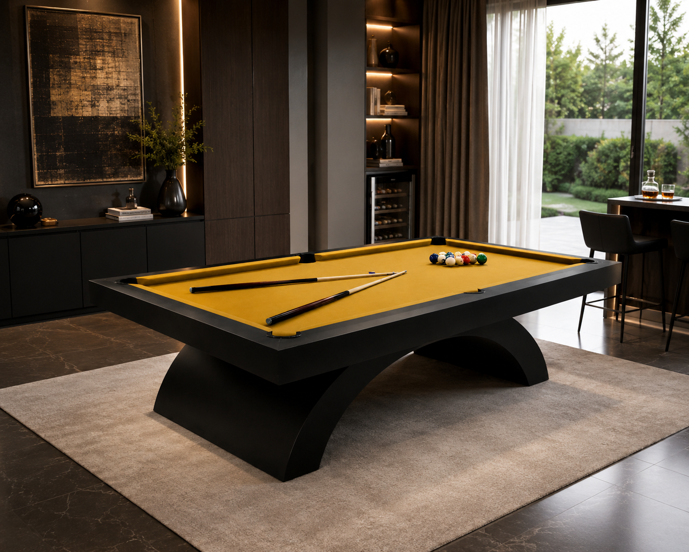 Candore Pool Table in a room setting