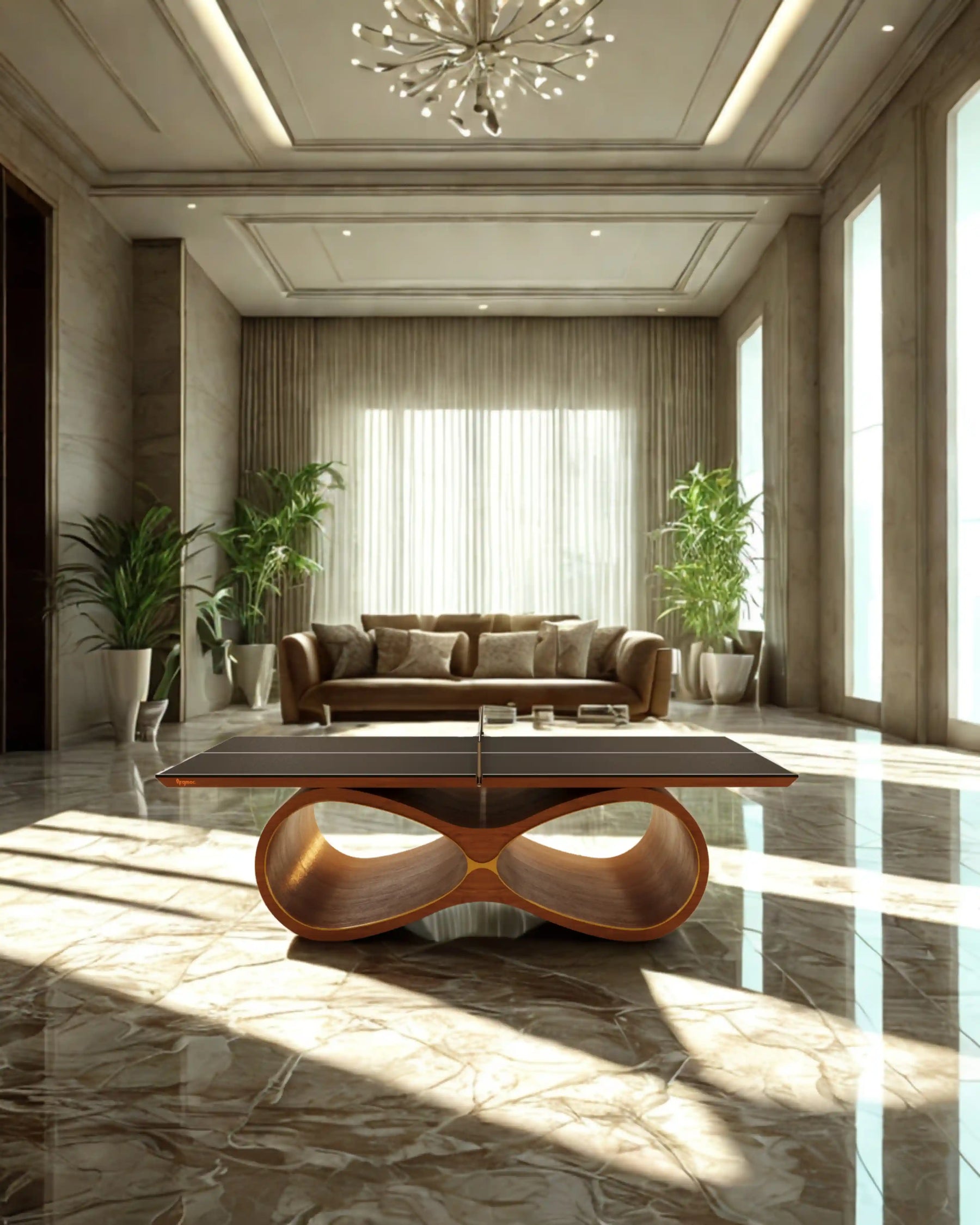 Infinity Table Tennis Table in a room setting