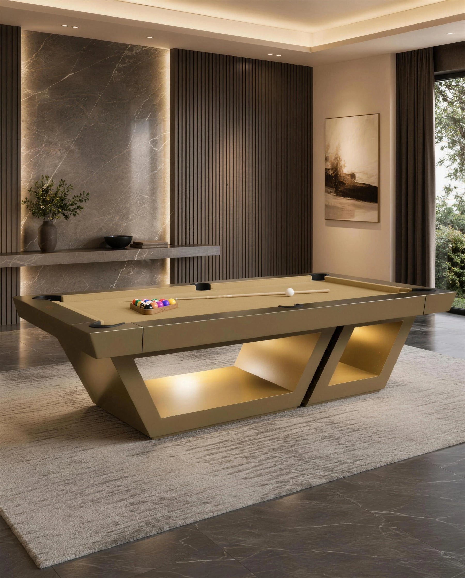 Angostura Pool Table in a room setting