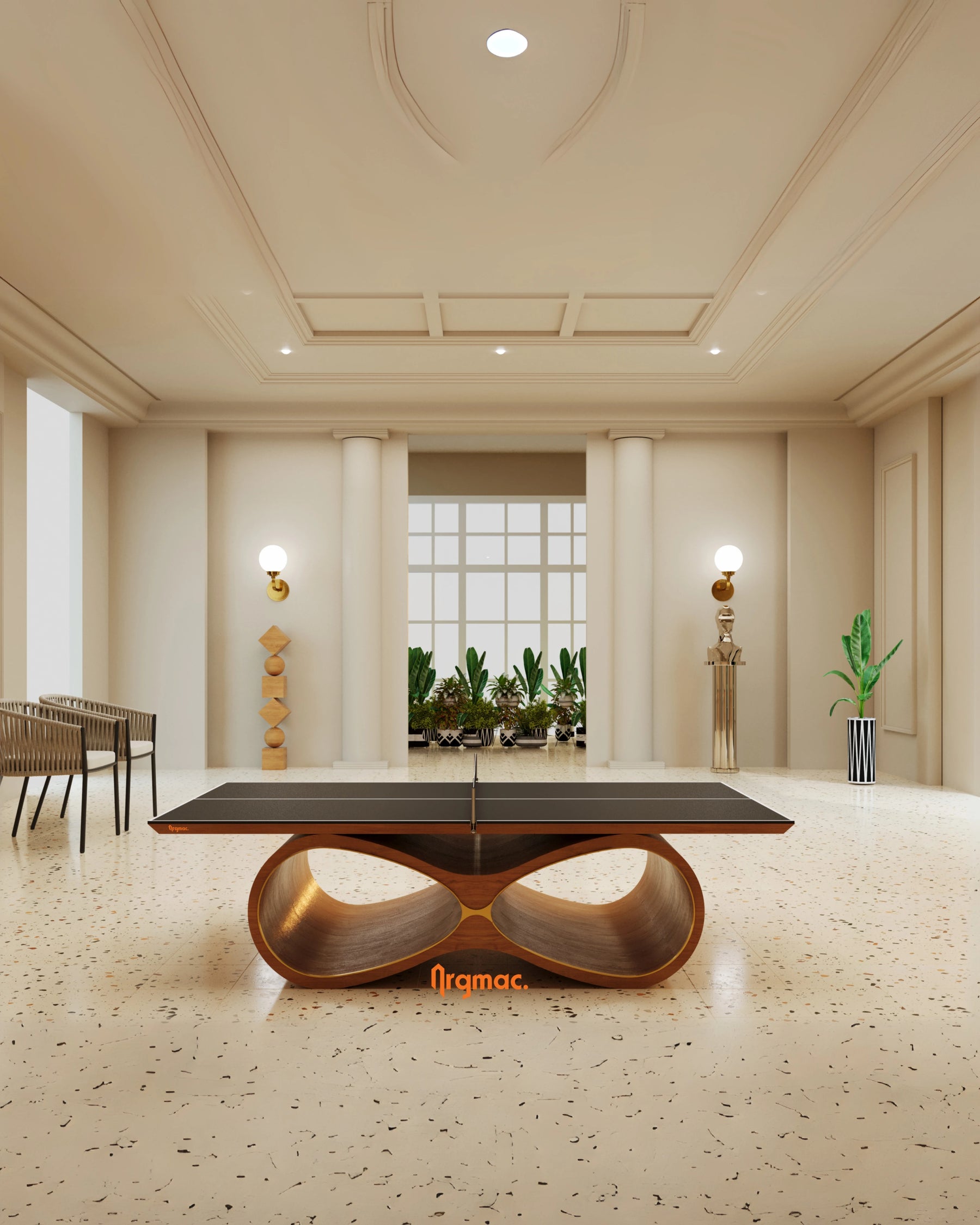 Infinity Table Tennis Table in a room setting