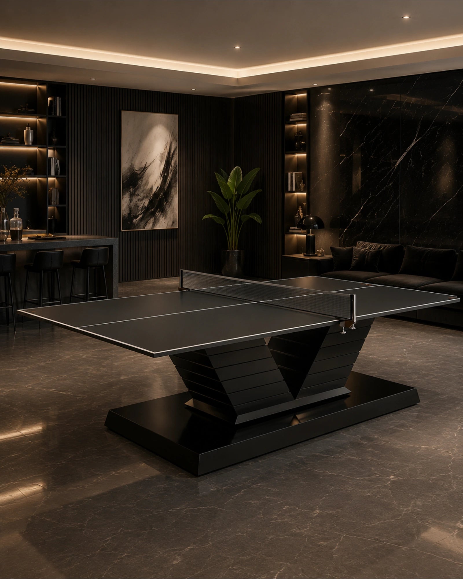 Veloura Tennis Table in a room setting