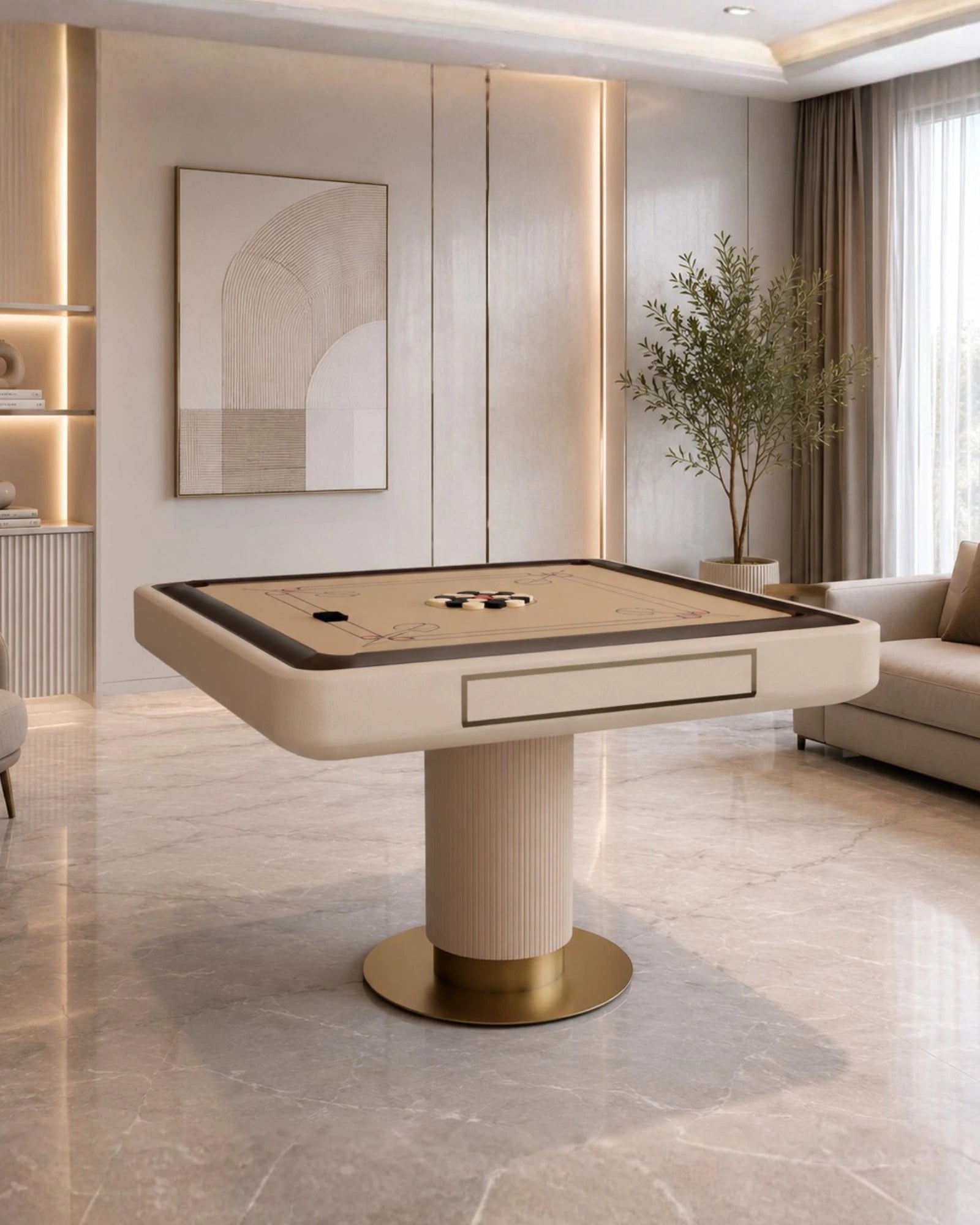 Aureon Carrom Table in a room setting