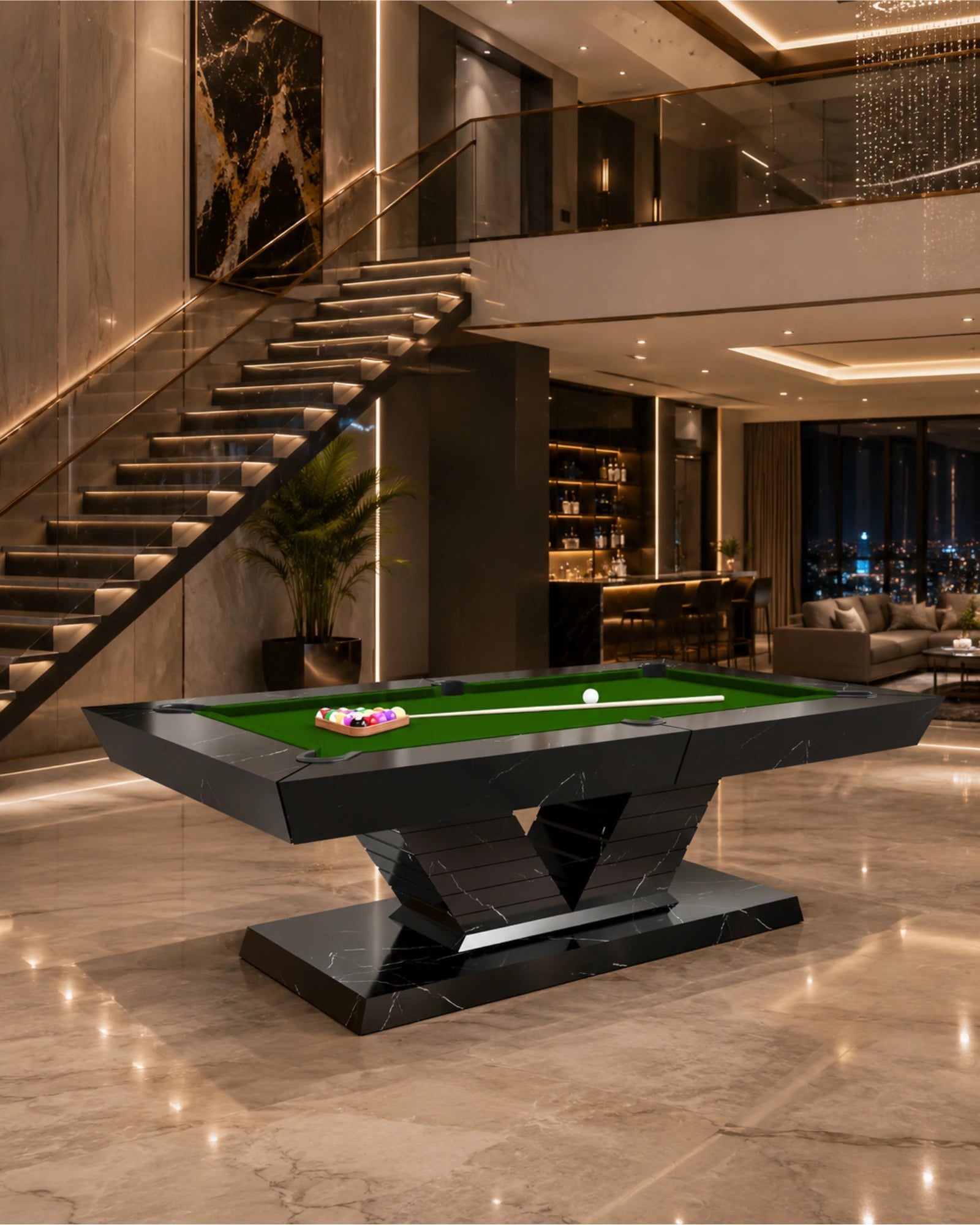 Stoner Pool Table in a room setting