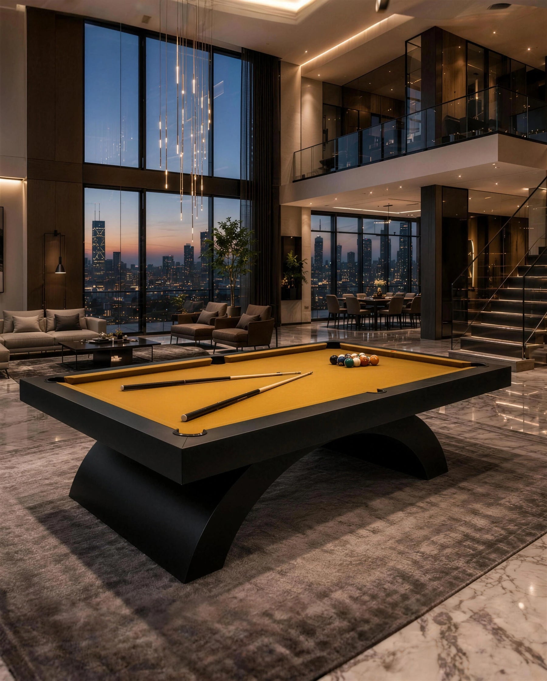 Candore Pool Table in a room setting