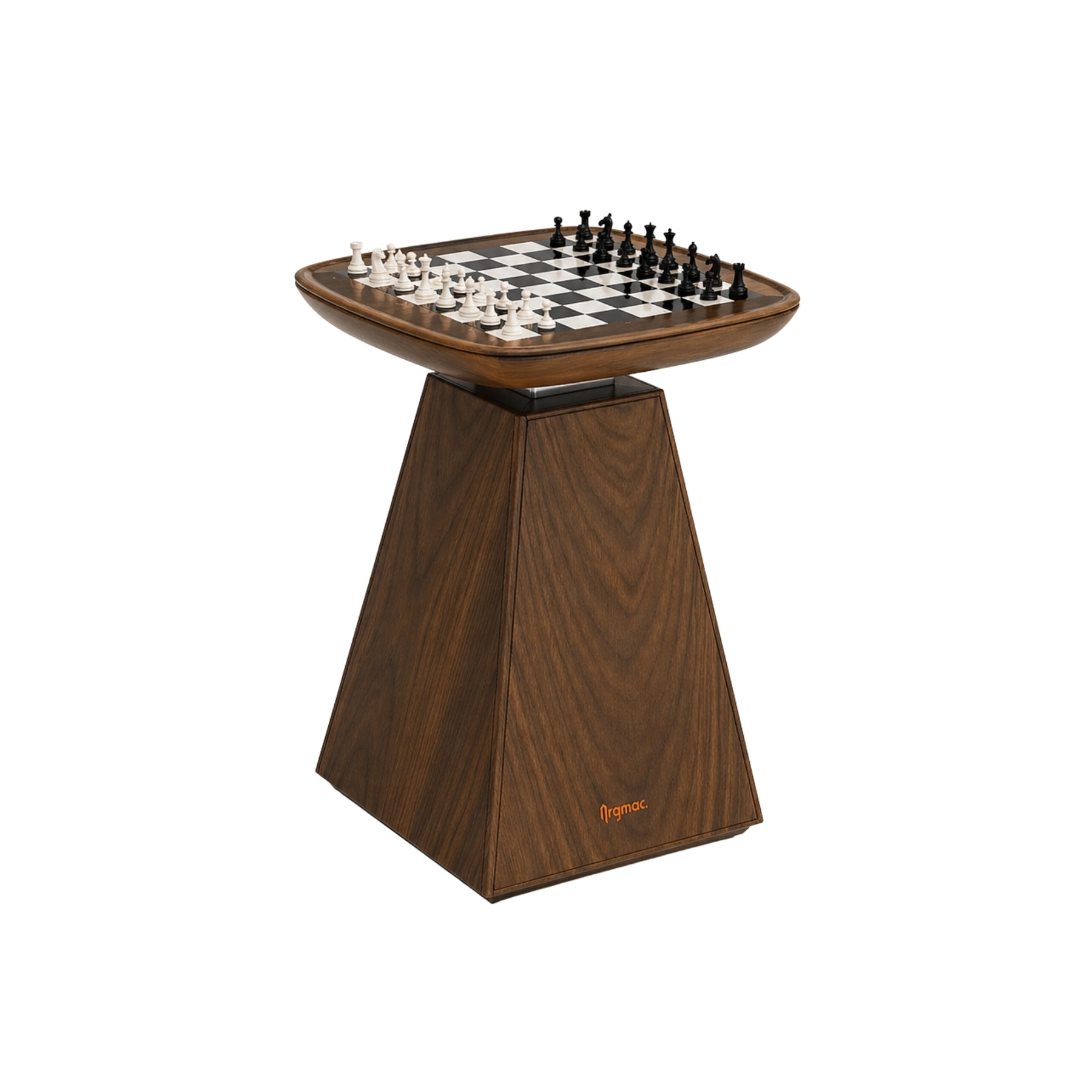Monolith Axis Chess Table in a room setting