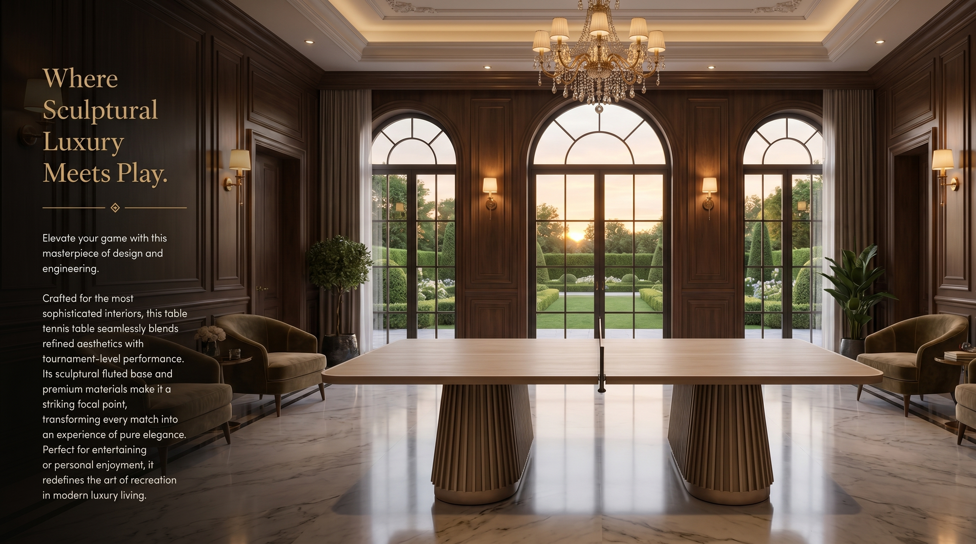 How to Integrate a Table Tennis Court into Luxury Interiors