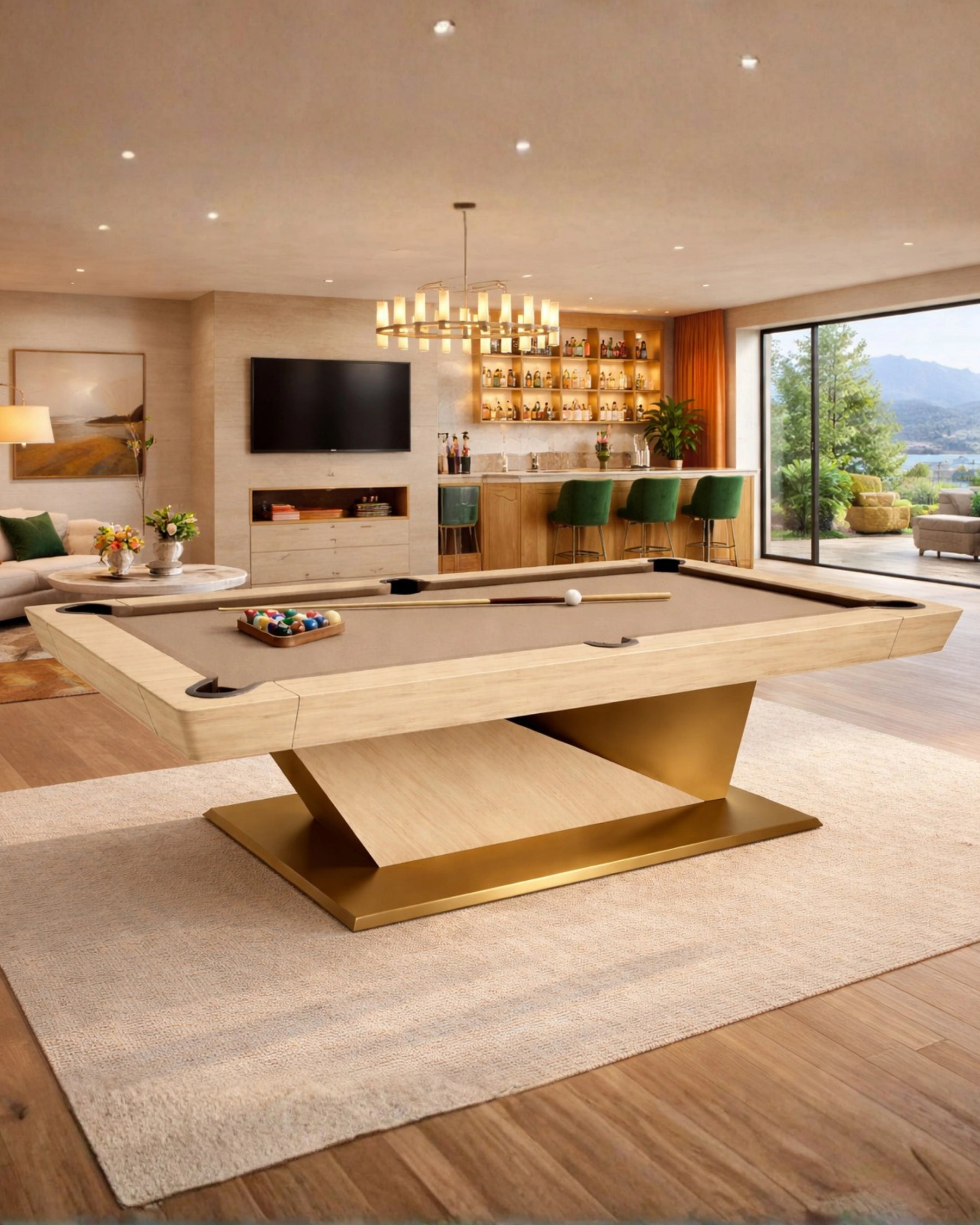 Kingston Pool Table in a room setting