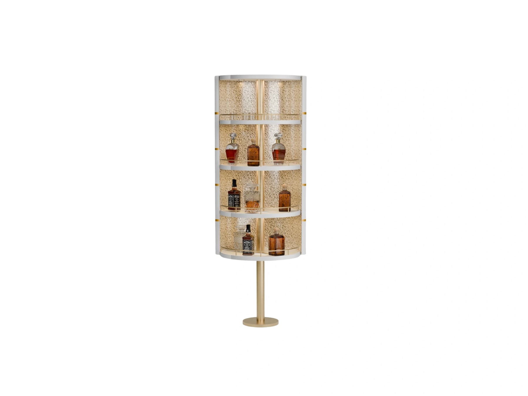 Lumoire Bar Cabinet in a room setting
