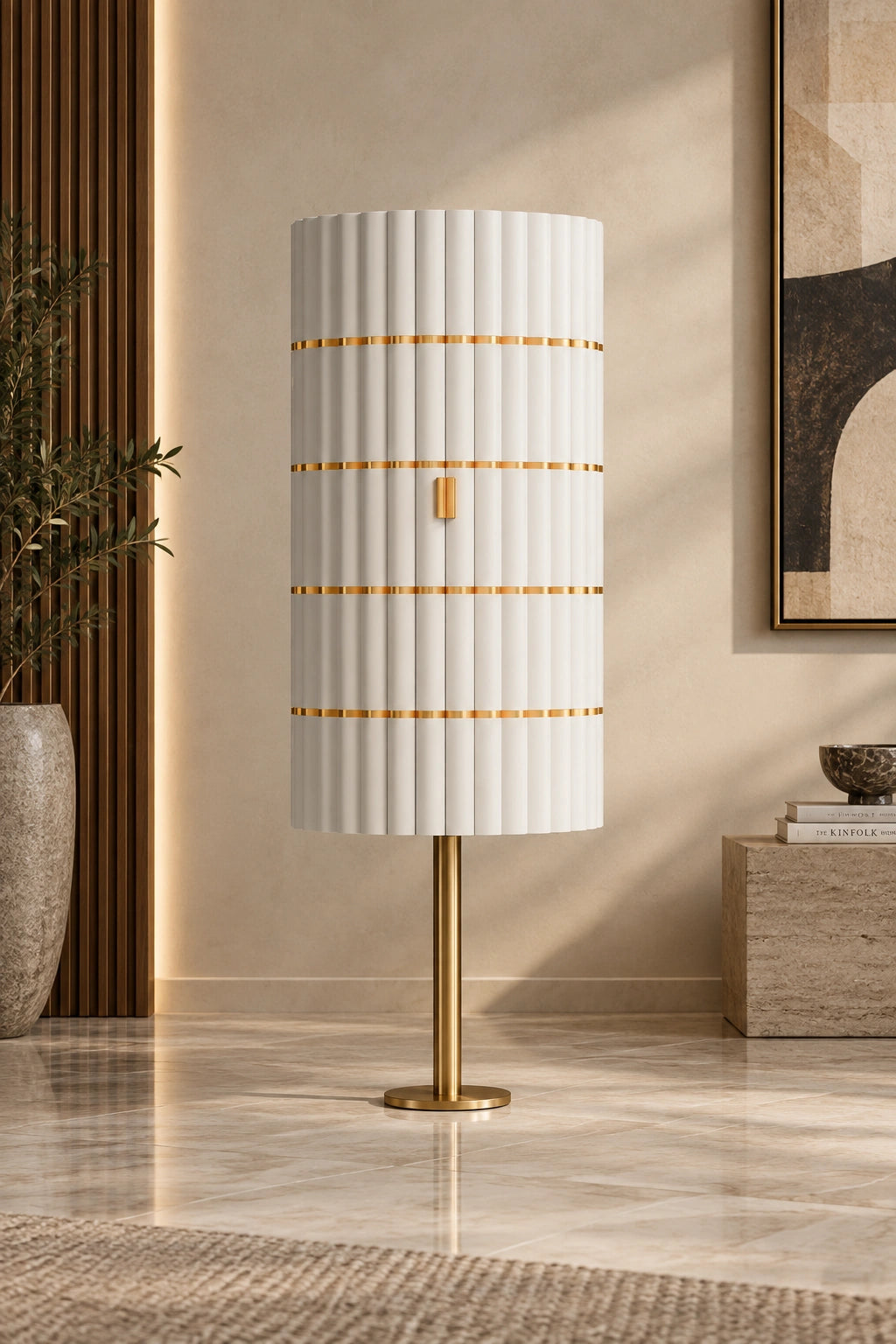 Lumoire Bar Cabinet in a room setting