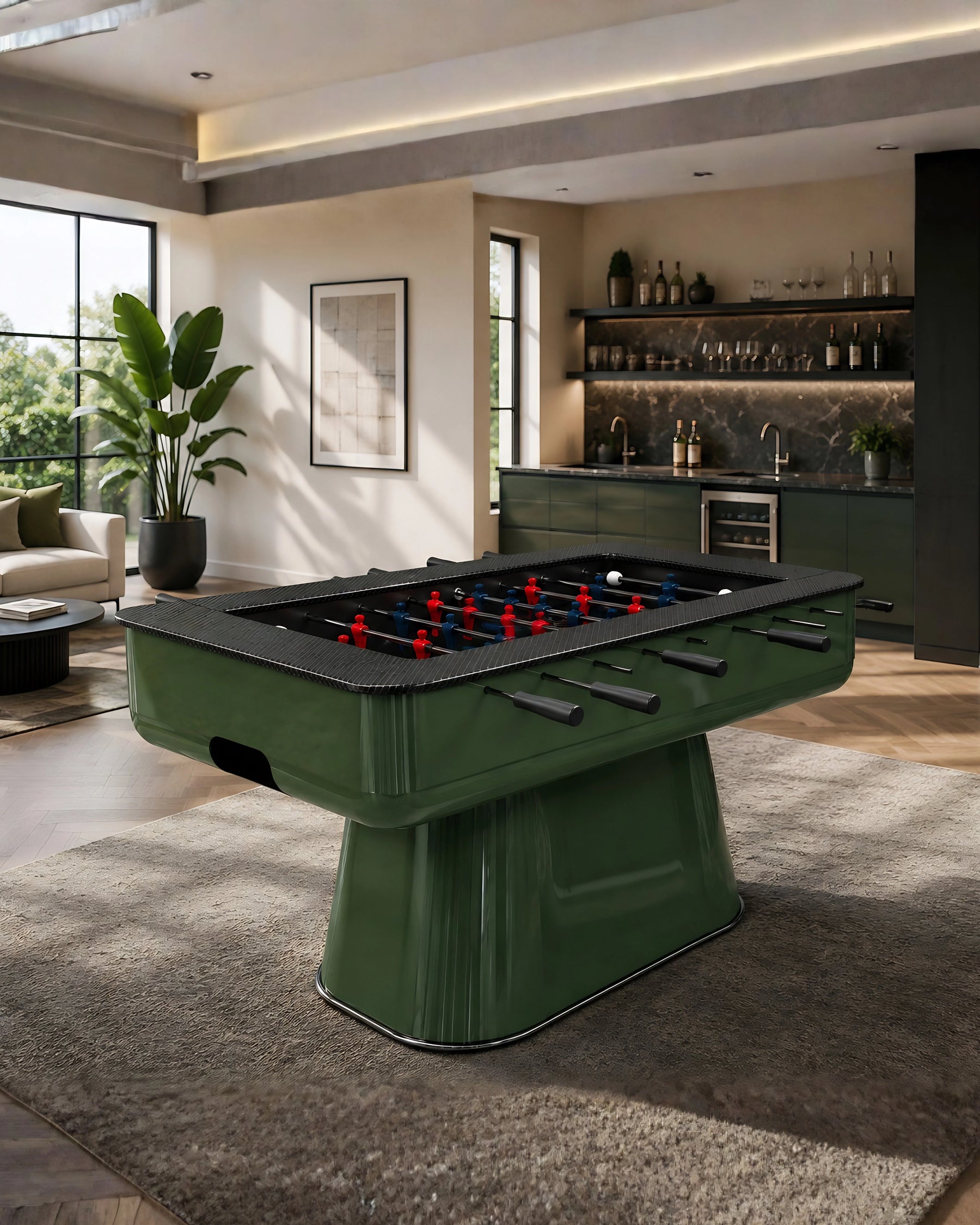 M Foosball Table in a room setting
