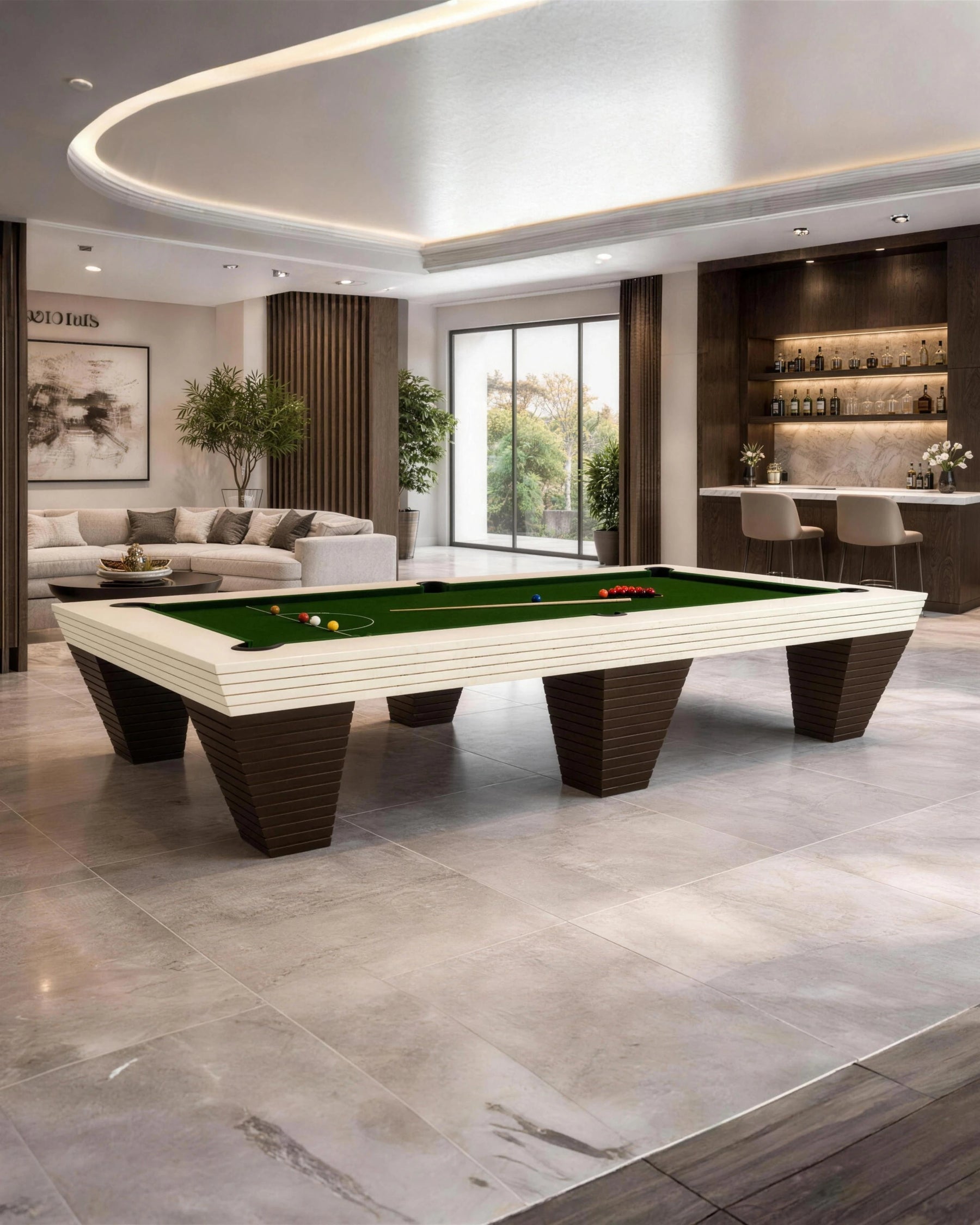 Mimosno Snooker Table in a room setting