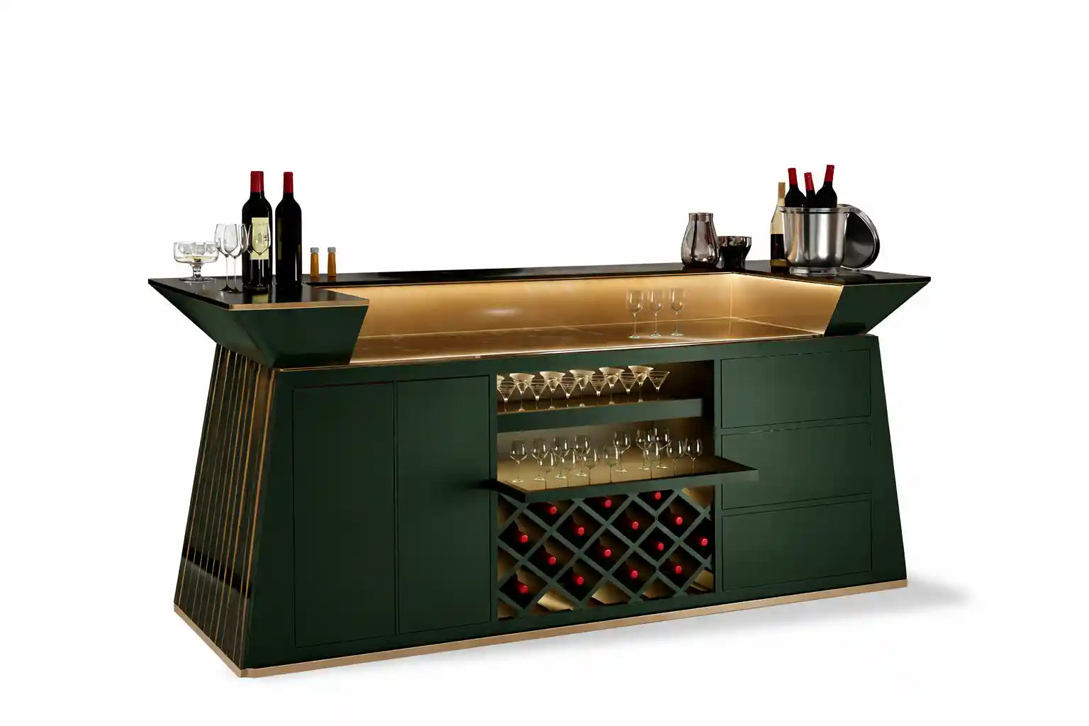 Mirage Bar Counter in a room setting