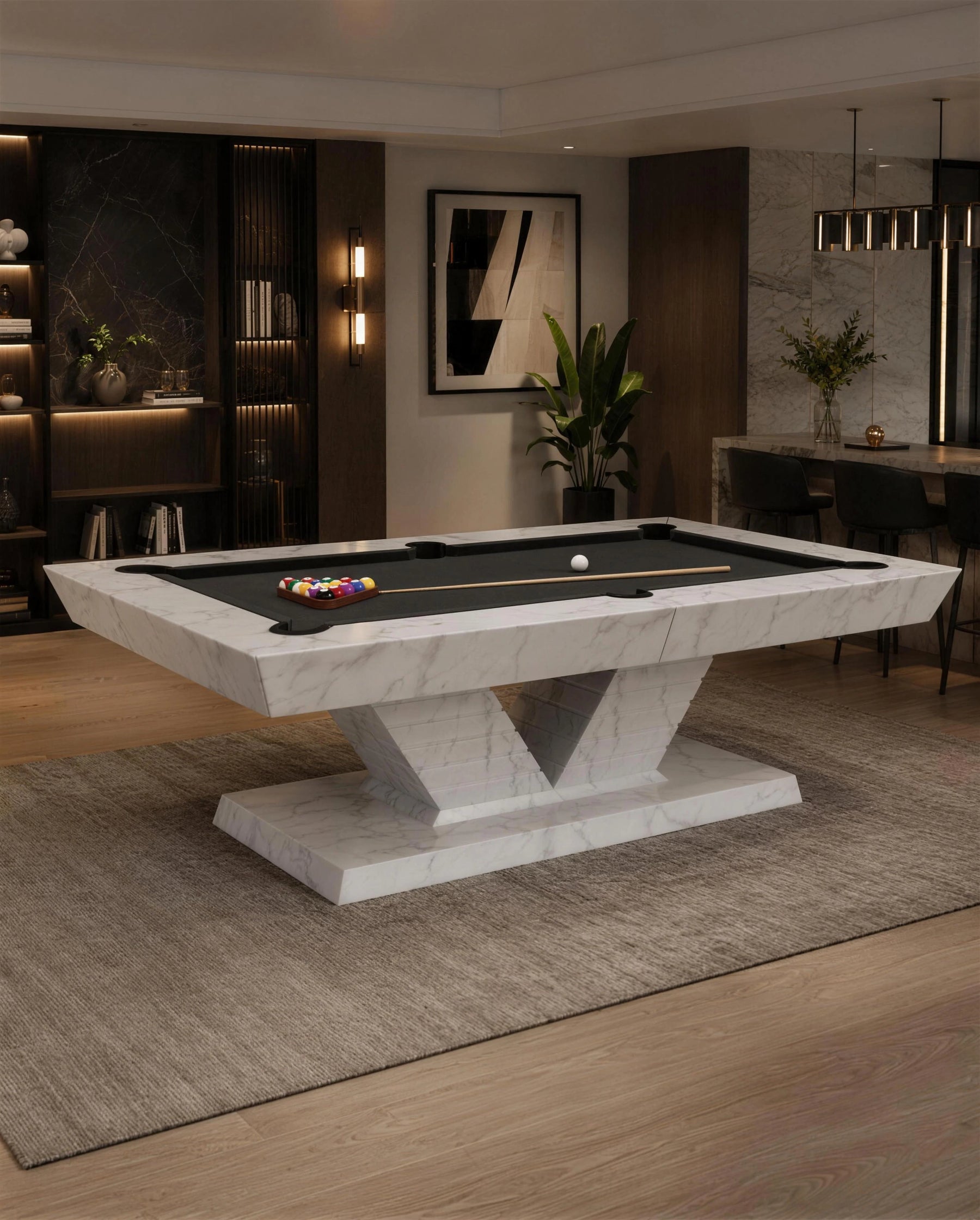 Stoner Pool Table in a room setting