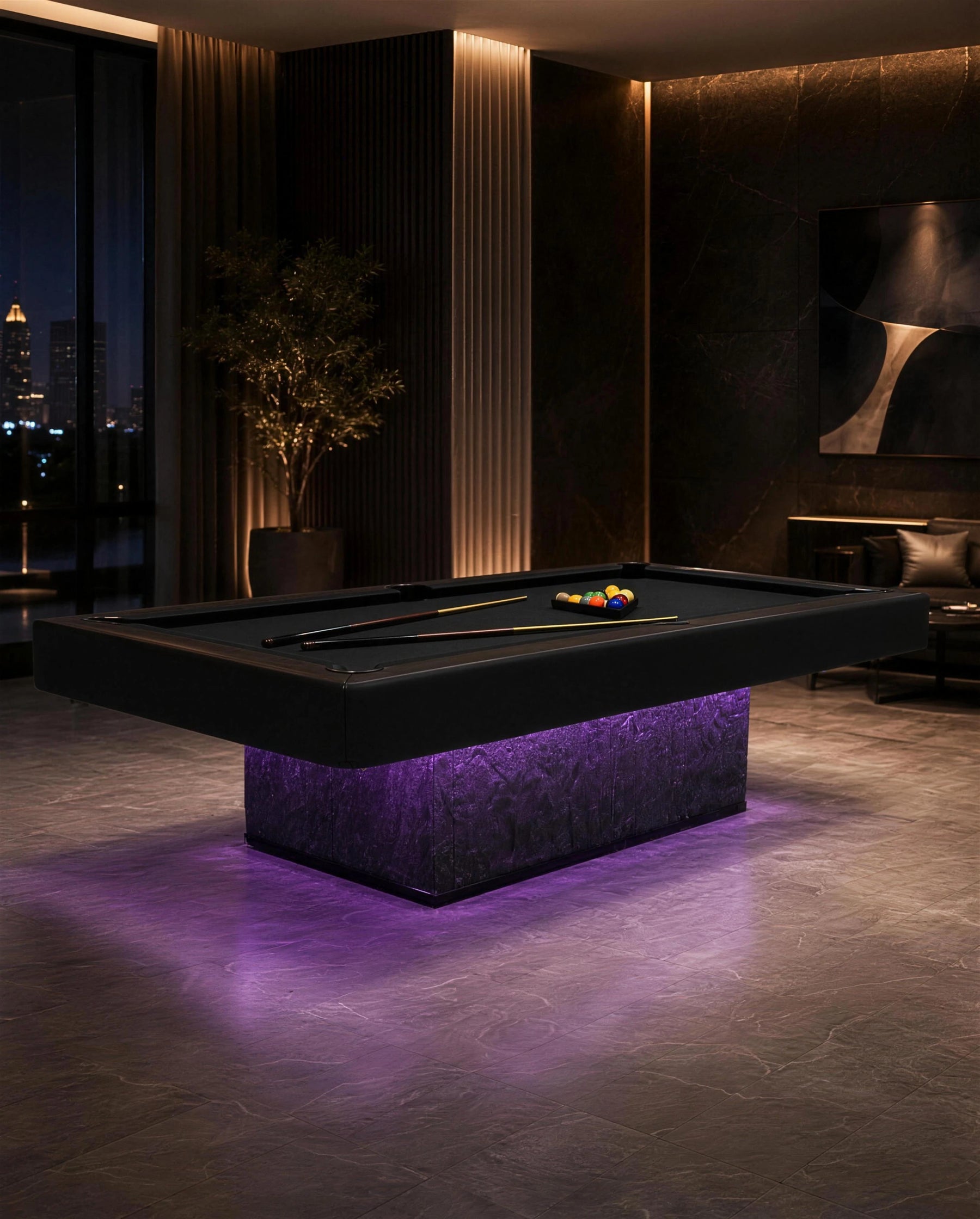 Velar Pool Table in a room setting