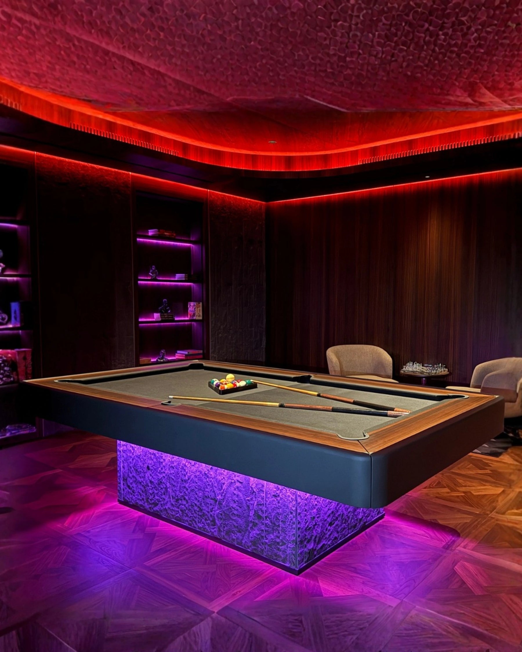 Velar Pool Table in a room setting